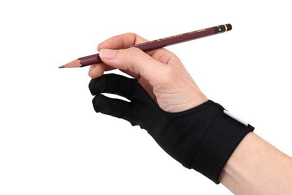 Găng tay họa sĩ SmudgeGuard, loại 2 ngón - Black